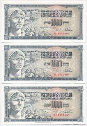 Jugoszlávia 1978. 1000D ... 
