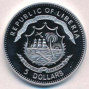 Libéria 2009. 5$ Cu Nagy Hadvezérek - ... 