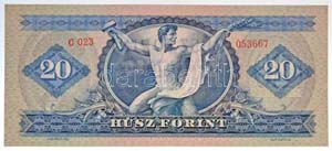 1960. 20Ft T:I,I- / Hungary 1960. 20 Forint ... 