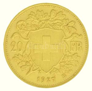 Svájc 1927B 20Fr Au (6,47g/0.900) T:1-,2 ... 