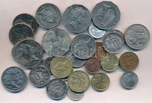 Ausztrália 1966-2001. 1c-2$ vegyes forgalmi ... 