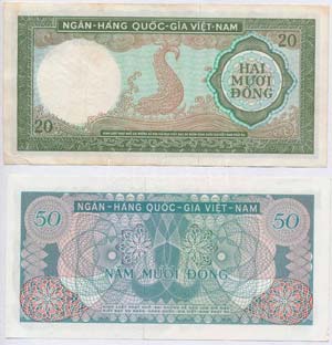 Dél-Vietnam 1964. 20D + 1969. 50D ... 