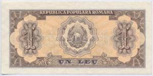 Románia 1952. 1L T:III
Romania 1952. 1 Leu ... 