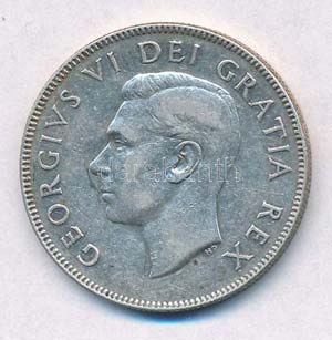 Kanada 1950. 50c Ag VI. ... 