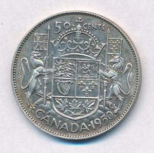 Kanada 1950. 50c Ag VI. György T:2
Canada ... 