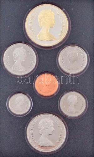 Kanada 1983. 1c-1$ (6xklf) + 1$ Ag ... 