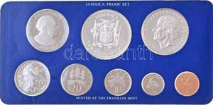 Jamaika 1975. 1c-10$ (8xklf) forgalmi sor ... 