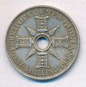 Új-Guinea 1938. 1Sh Ag ... 