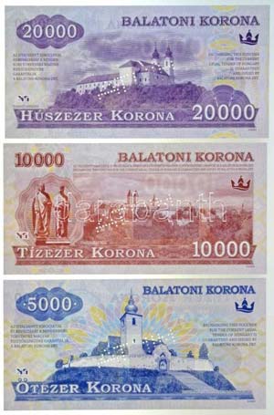 2012. 500K Balatoni Korona helyi pénz + ... 