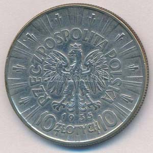 Lengyelország 1935. 10Zl Ag T:2 ... 