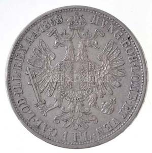 Ausztria 1858A 1Fl Ag ... 