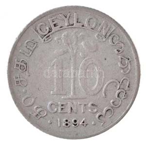 Ceylon 1894. 10c Ag Viktória ... 