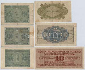 6db-os vegyes német megszállásos bankjegy ... 
