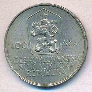 Csehszlovákia 1985. 100K Ag 200 éve ... 