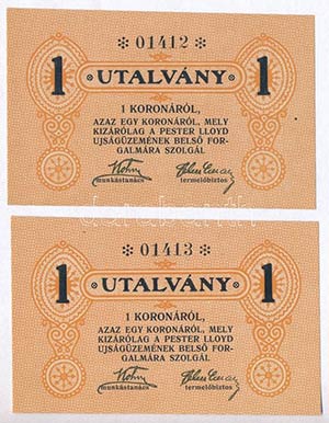 Budapest ~1920. 1K (2x) ... 