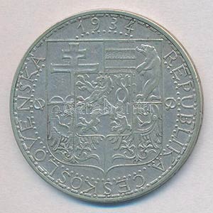 Csehszlovákia 1934. 20K Ag Ipar, ... 