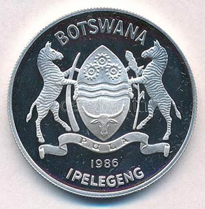 Botswana 1986. 2P Ag Zambézi kócsag T:PP ... 