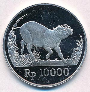 Indonézia 1987. 10.000R ... 