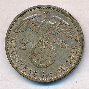 Német Harmadik Birodalom 1938A 2M Ag ... 