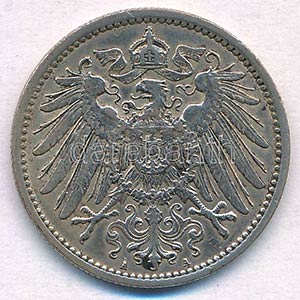 Német Birodalom 1907A 1M Ag T:2
German ... 