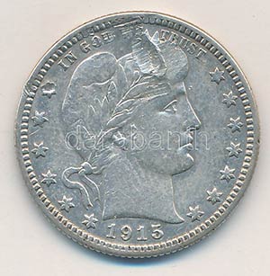 Amerikai Egyesült Államok 1915D 1/4$ Ag ... 