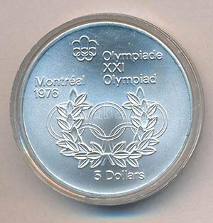 Kanada 1973. 5$ Ag Montreali olimpia - ... 