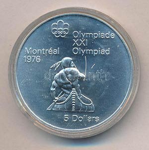 Kanada 1974. 5$ Ag Montreali olimpia - ... 