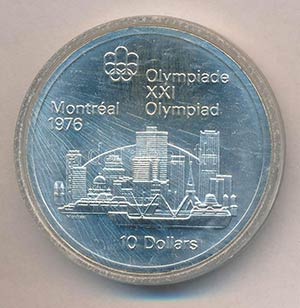Kanada 1973. 10$ Ag Montreali olimpia - ... 
