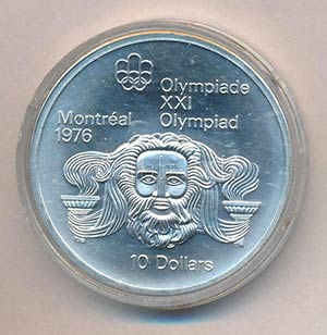 Kanada 1974. 10$ Ag Montreali olimpia - ... 