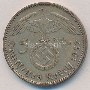 Német Harmadik Birodalom 1937A 5M Ag ... 