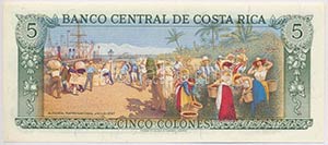 Costa Rica 1992. 5C T:I 
Costa Rica 1992. 5 ... 