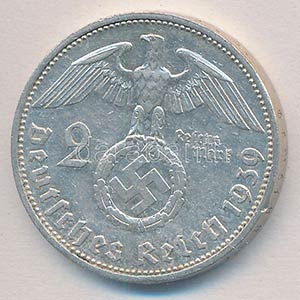 Német Harmadik Birodalom 1939A 2M Ag ... 
