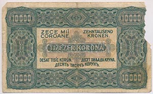 1923. 10.000K Orell Füssli Zürich piros ... 