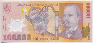 Románia 2001. 100.000L ... 