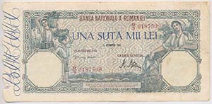 Románia 1946. 100.000L ... 