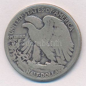 Amerikai Egyesül Államok 1945. 1/2$ Ag ... 