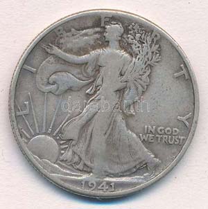 Amerikai Egyesült Államok 1941. 1/2$ Ag ... 