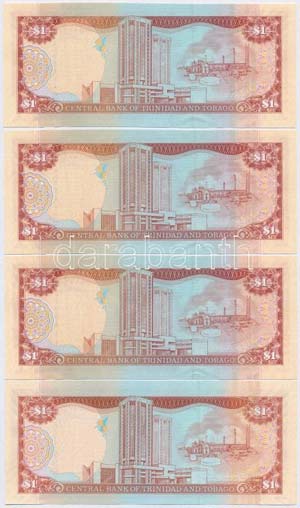 Trinidad és Tobago 2006. 1$ (4x) közte 2db ... 
