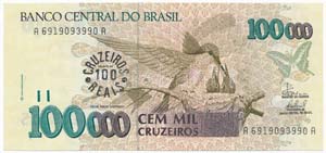 Brazília 1993. 100.000C ... 