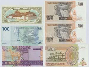 10db-os vegyes külföldi bankjegy ... 