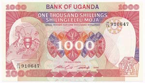 Uganda 1986. 1000Sh ... 