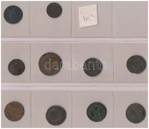 1790-1860. 1/2kr-3kr Cu (10x) T:2,2-,3 patina