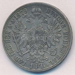 Ausztria 1879. 1Fl Ag Ferenc József ... 