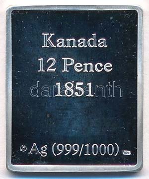 Németország DN Kanada 12 Pence 1851 ... 