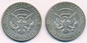 Amerikai Egyesült Államok 1968D-1969D 1/2$ ... 