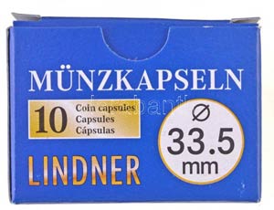 Lindner érmekapszula 33,5mm - 10 darabos