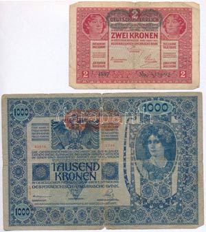 1902. 1000K piros Deutschösterreich ... 