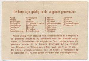 Belgium / Aalst 1917. 5Fr ... 