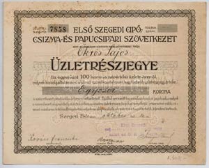 Szeged 1921. Első ... 