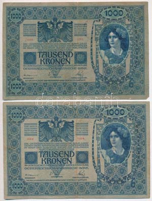 1902. 1000K (3x) mindhárom román ... 